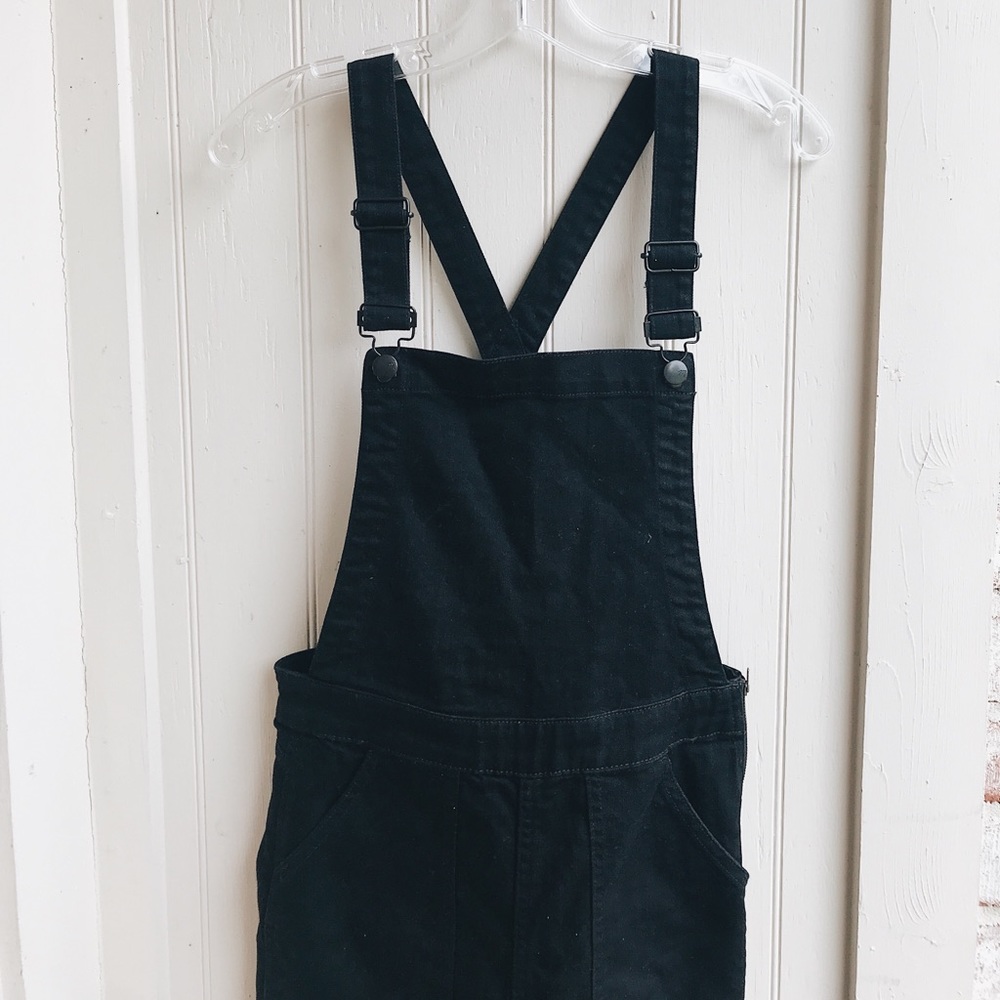 Madewell black overalls